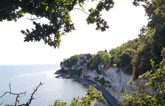View of the Stevens Klint and the Church